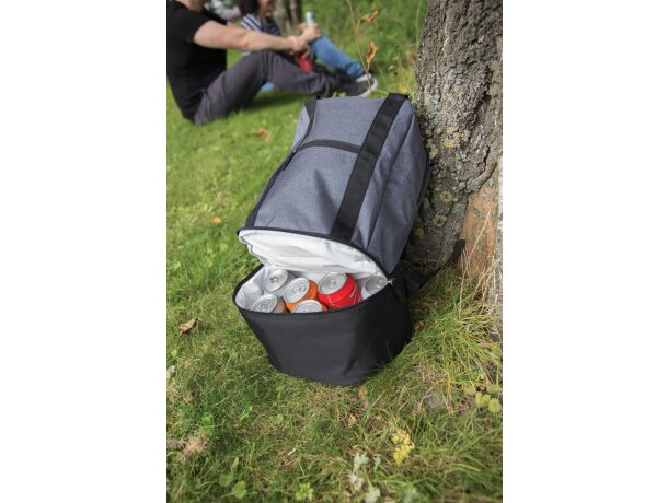 Mochila térmica eva con compartimiento nevera Gris/negro detalle 7