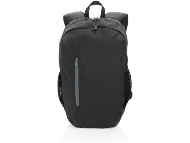 Mochila casual Impact AWARE ™ 300D RPET Negro detalle 12