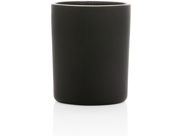 Vela Ukiyo perfumada pequeña en vaso Negro detalle 2