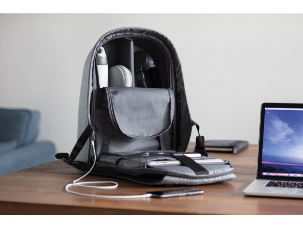 Mochila para tablet Bobby Hero Gris/negro detalle 49