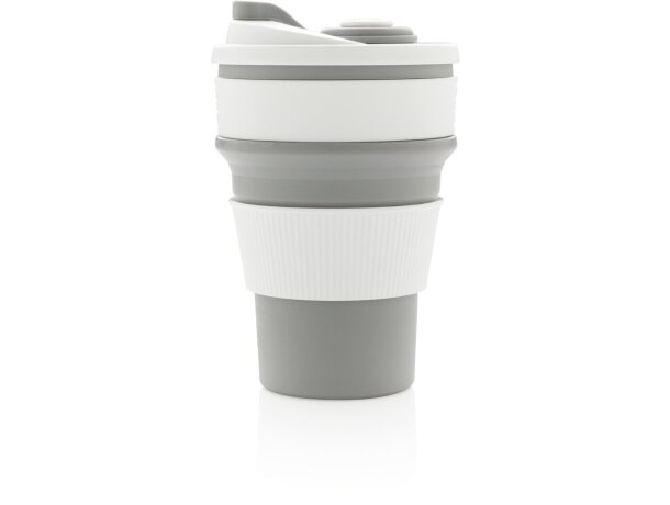 Tazas plegable de silicona Gris detalle 16