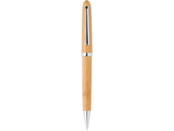 Bolígrafo de bambú en caja Marron detalle 2