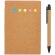 Cuaderno de notas adhesivas Kraft A6 con bolígrafo Marron detalle 2
