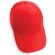 Gorra de algodón reciclado Impact 280gr con trazador AWARE™ Rojo detalle 30