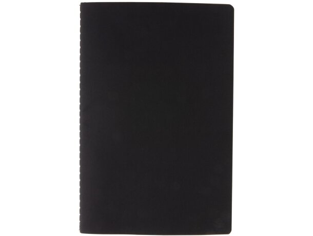 Libreta de tapa blanda de PU con borde de color Negro detalle 11