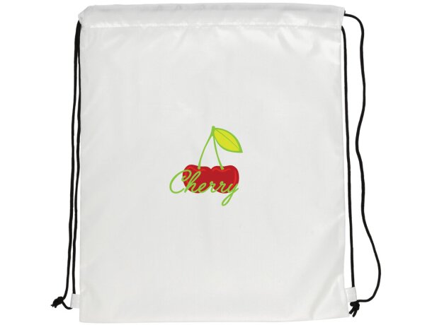 Mochila cuerdas RPET 190T Impact AWARE ™ Blanco detalle 10