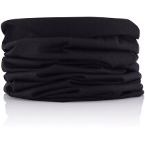 Bufanda tubular Schwarzenberg negra uso deportivo