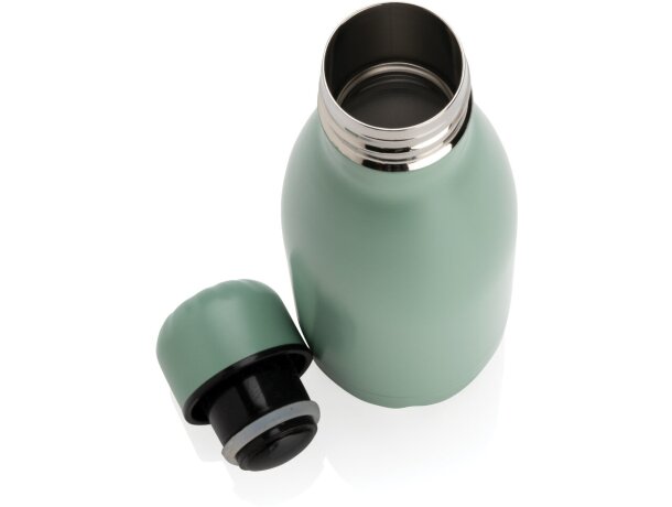 Botella de acero inoxidable al vacío de color sólido 260ml Verde detalle 40