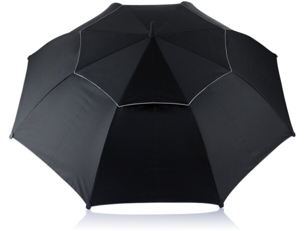 Paraguas grande de 27" con mango recto Negro detalle 1