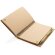 Libreta de anillas con hojas a rayas y bolígrafo kraft de cartón reciclado Verde detalle 25