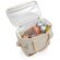 Bolsa termica publicitaria algodón reciclado Blanco detalle 1