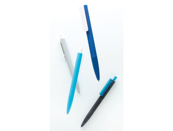 Bolígrafo suave X3 Azul marino/blanco detalle 74