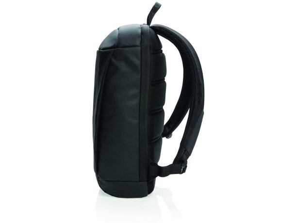 Mochila Madrid antirobo con RFID y USB sin PVC Negro/negro detalle 4