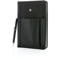 Set libreta Swiss Peak A5 con bolígrafo azul