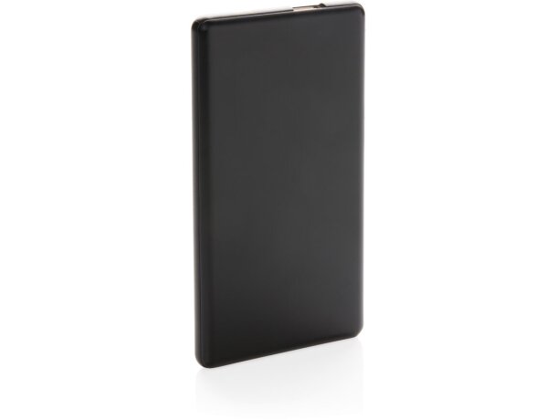 Batería externa con logo iluminado de 4000 mAh Negro detalle 11