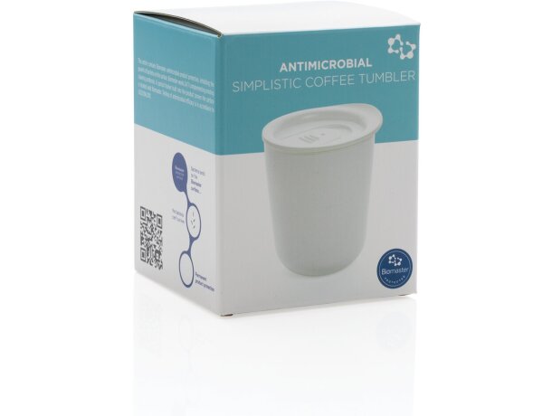 Taza de café antimicrobiana simplista Blanco detalle 27