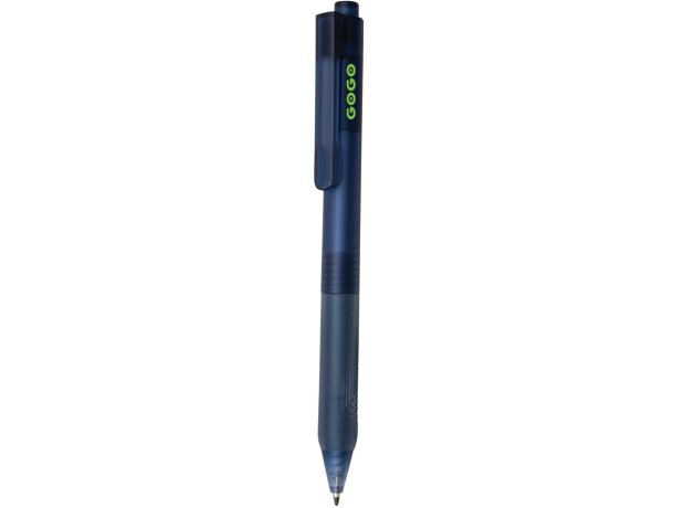 Bolígrafo con nombre de silicona acabado mate tinta azul Azul marino detalle 23