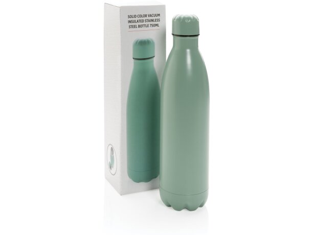 Botella de acero inoxidable al vacío de color sólido 750ml Verde detalle 45