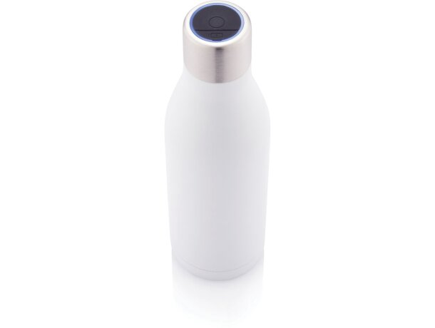 Botella de acero inoxidable al vacío con esterilizador UV-C Blanco detalle 3