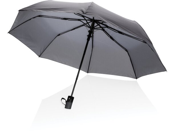 Mini paraguas automático ecológico RPET 190T Impact AWARE ™ Antracita detalle 4