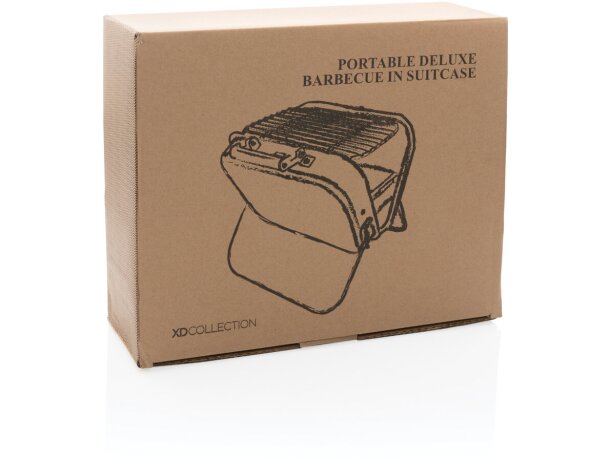 Barbacoa portátil de lujo en maleta Negro detalle 15