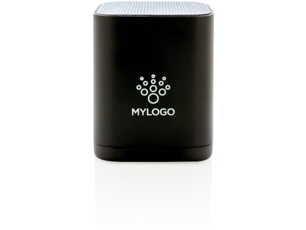 Altavoces promocionales logotipo iluminado de plástico Negro detalle 4