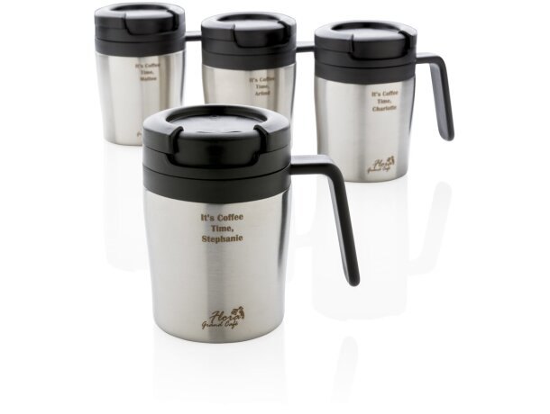 Taza Coffee to go Plata detalle 24