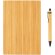Juego de libreta y bolígrafo A5 Bamboo Marron detalle 4