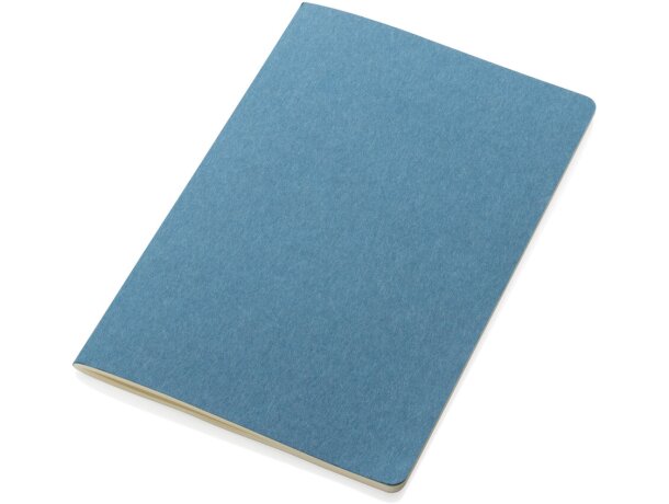 Libreta A5 de tapa blanda estándar FSC® Azul detalle 11