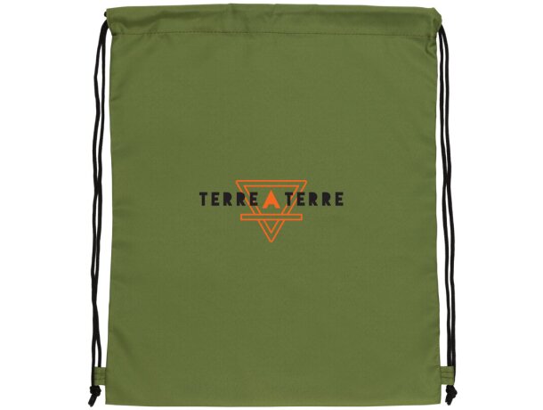 Mochila cuerdas RPET 190T Impact AWARE ™ Verde detalle 22