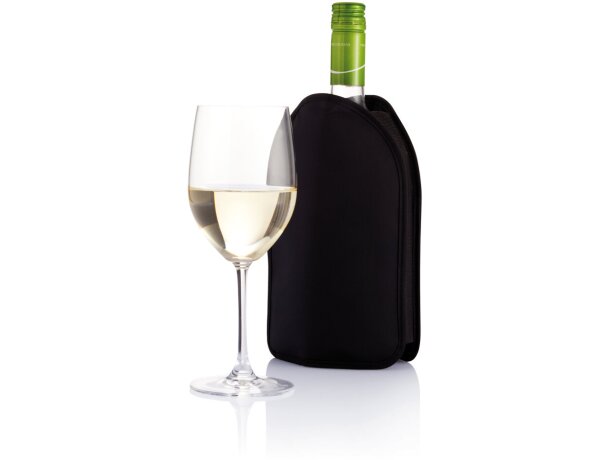 Funda térmica para botellas de vino Negro detalle 3