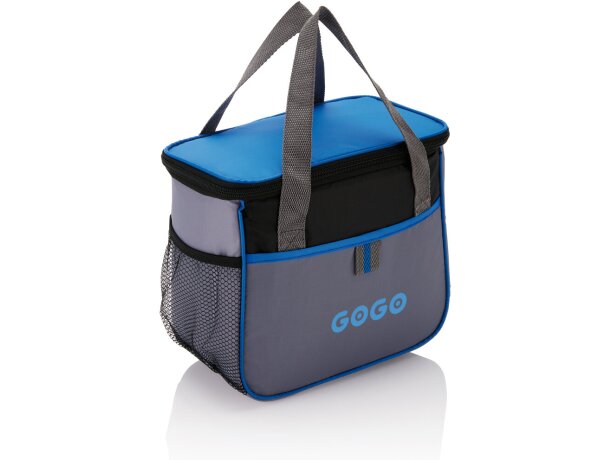 Neveras originales con capacidad para 6 Latas de poliéster Básica Azul/gris detalle 3