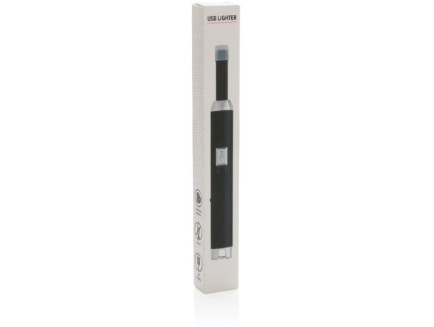 Encendedor USB Negro/gris detalle 8