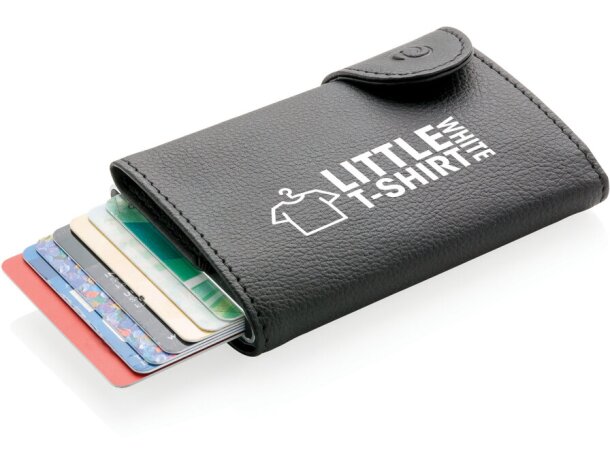 Cartera y tarjetero C-Secure RFID Negro/plata detalle 8