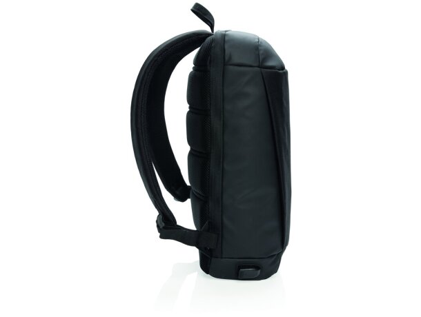 Mochila Madrid antirobo con RFID y USB sin PVC Negro/negro detalle 3