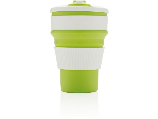 Tazas plegable de silicona Verde detalle 38