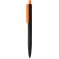 Bolígrafos con nombre forma exclusiva de diamante y tacto suave Naranja/negro