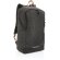 Mochila ecológica para publicidad con poliéster reciclado y trazador AWARE Negro detalle 7