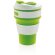 Tazas plegable de silicona Verde