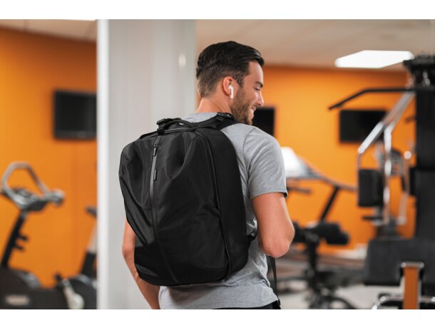 Mochila de gimnasio XD Design Flex Negro/negro detalle 27