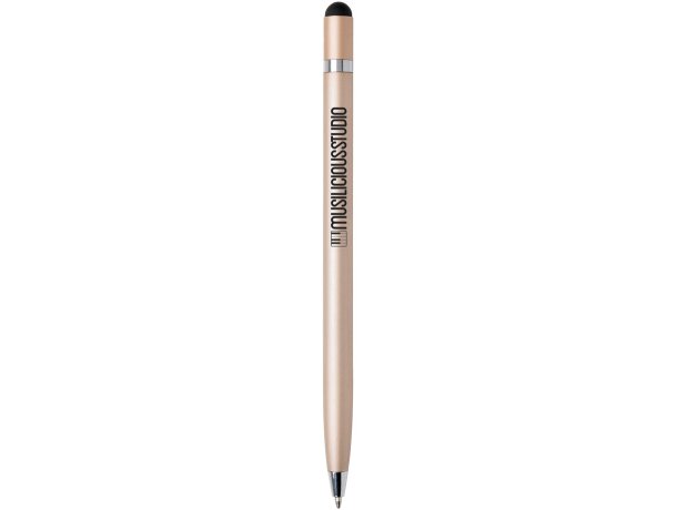 Bolis con puntero táctil metal tinta alemana azul ultra suave Dorado detalle 1