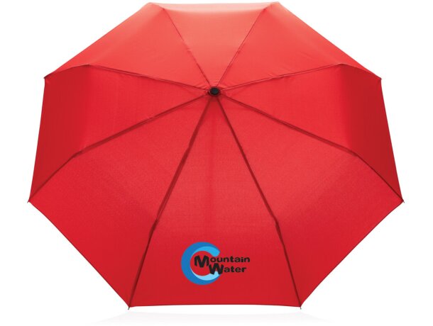 Paraguas Mini RPET 190T de bambú 20.5 personalizado