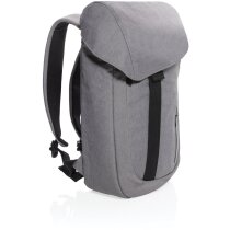 Mochila acolchada rPET gris personalizada Osaka