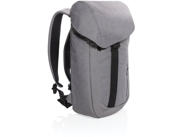 Mochila Osaka rPET acolchada compartimento portátil 15.6 Gris detalle 15
