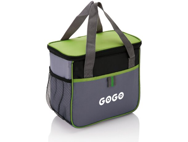 Neveras originales con capacidad para 6 Latas de poliéster Básica Verde/gris detalle 12