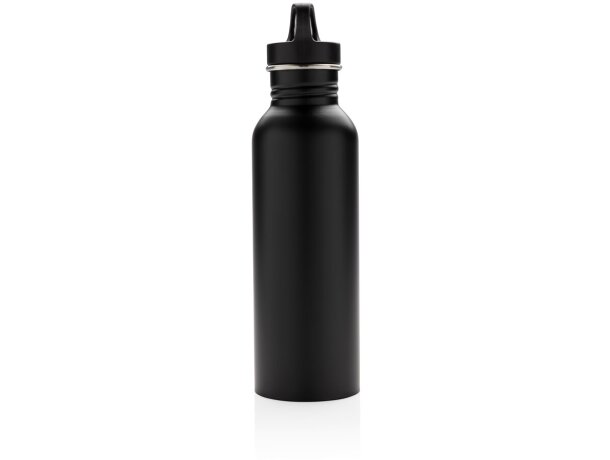 Botella de actividad acero inoxidable Deluxe Negro detalle 15