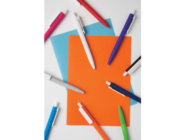 Bolígrafo suave X3 Naranja/blanco detalle 66