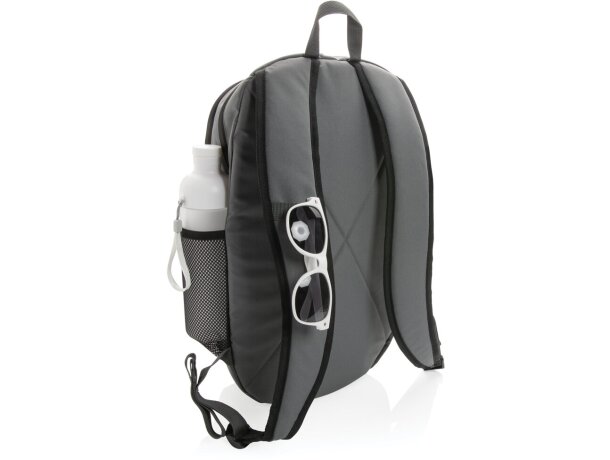 Mochila casual Impact AWARE ™ 300D RPET Gris detalle 27