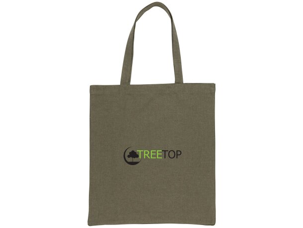 Tote sostenible 100% algodón Impact Aware Verde detalle 26