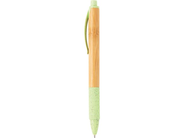 Bolígrafo de bambú & paja de trigo Verde detalle 16